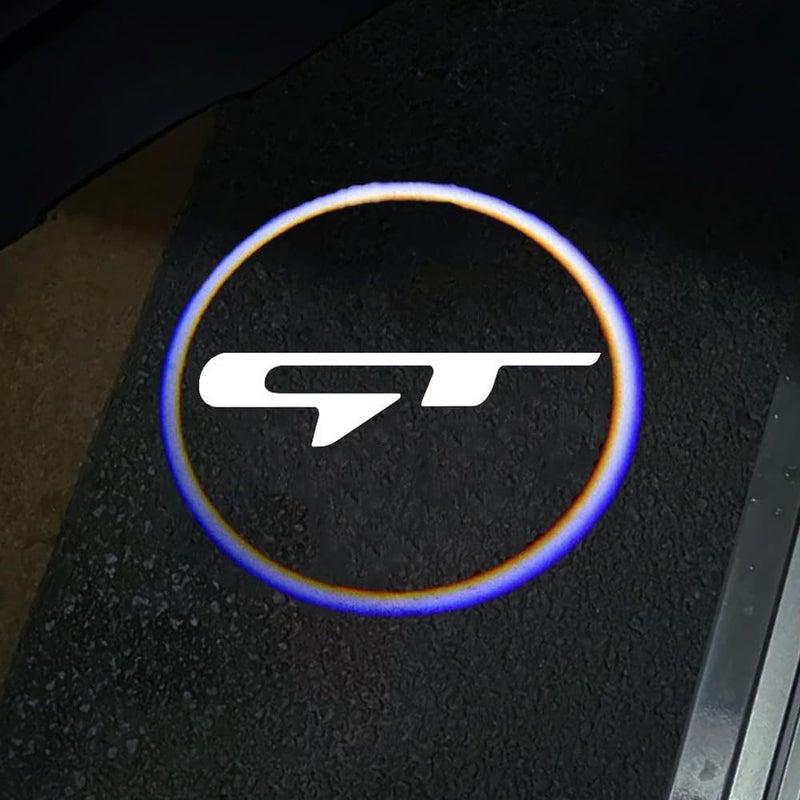 NOCLTY 2PCS Never Fade Door Lights Logo,Courtesy LED Welcome Light Lamps Accessories fit for Forte Picanto Proceed Rio K5 Sportage Stinger Soul GT Line - Image 1